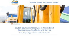 Desktop Screenshot of gruben-baumaschinen.de