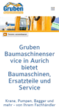 Mobile Screenshot of gruben-baumaschinen.de